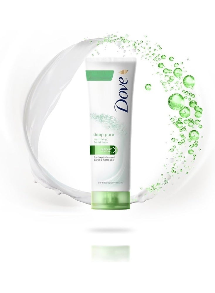 دوف غسول الوجه دوف ديب بيور للتحكم في الزيوت، 100 غرام - Image 3